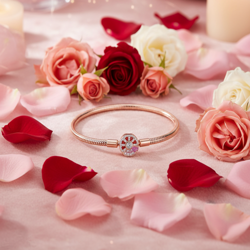 Rose Gold Charm Bracelet